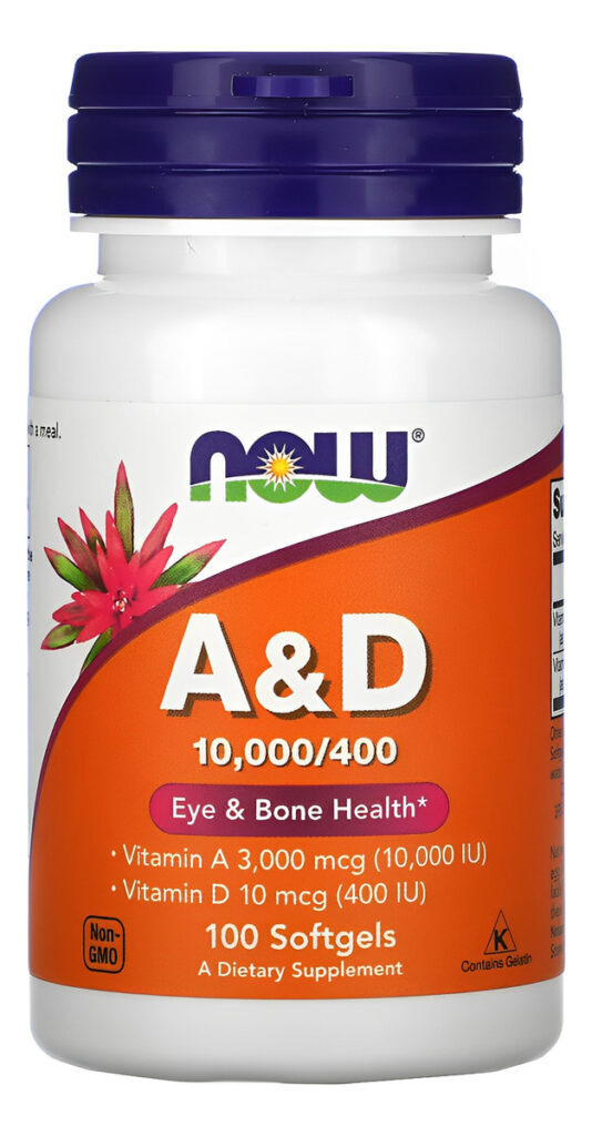 Vitamina A E D Now Foods 10000/10mcg 100 Soft Importado 3un - Imagem 5
