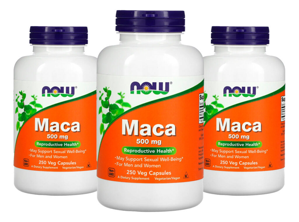 Maca Peruana 500mg Now Foods 250 Veg Caps 3un Sabor Sem Sabor