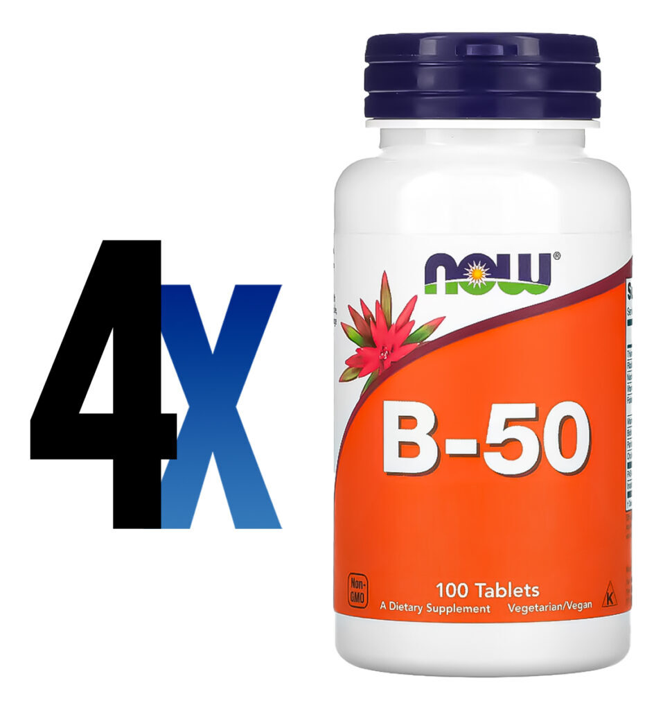 Vitamina B-50 100 Tablets Importado 4un Now Foods - Imagem 2