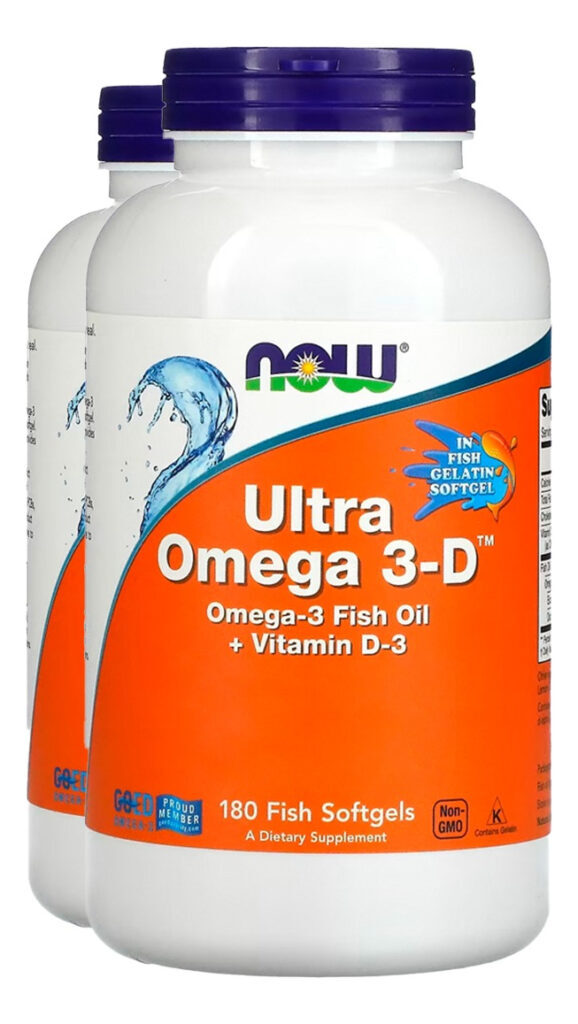 Ultra Omega 3d 600epa/300dha 180soft Importado 2un Now Foods