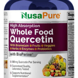 Suplemento De Quercetina Nusapure Com Bromelaína 500 Mg 120