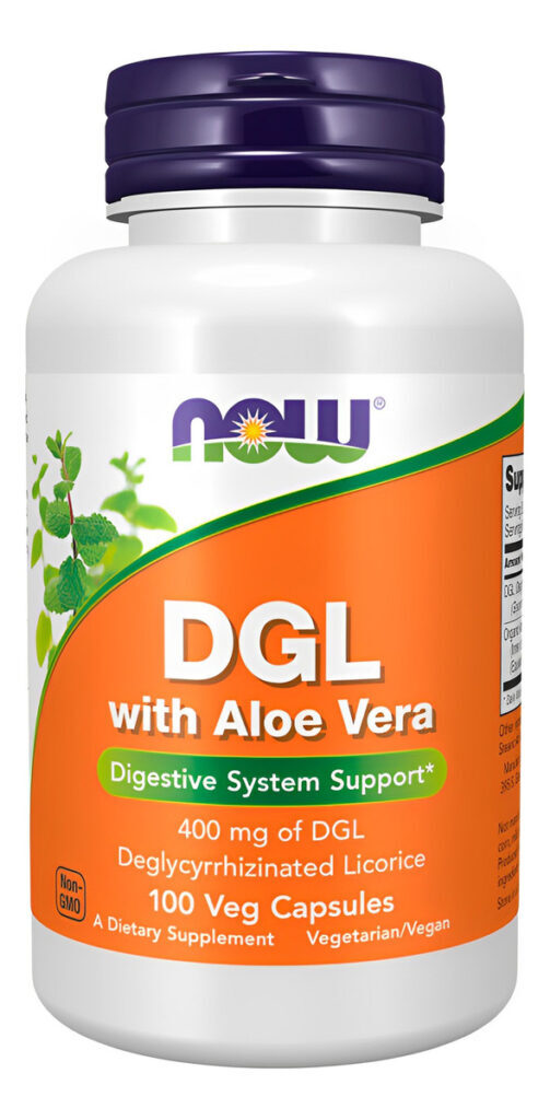 Dgl 400mg Now Food Com Aloe Vera 100 Caps Importado 5un - Imagem 5