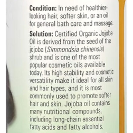 Óleo De Jojoba Now Foods 118ml Orgânico - Imagem 2