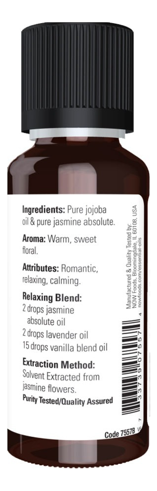 Mistura De Óleo Jasmim Absoluto Now Foods 30ml - Imagem 2