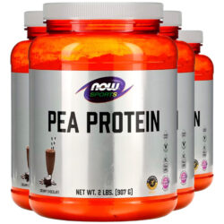 Proteína Pea Protein 907g Chocalate Importado 4un Now Foods