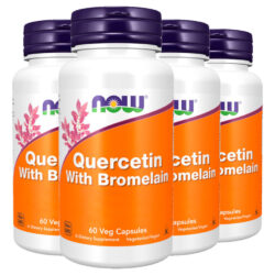 Quercetina 800mg + Bromelaína Now Foods 60cáps Importado 4un