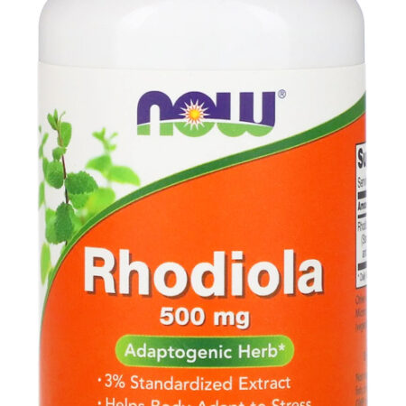 Rhodiola 500mg Now Foods Rhodiola Extract 60 Veg Caps 3un - Imagem 3