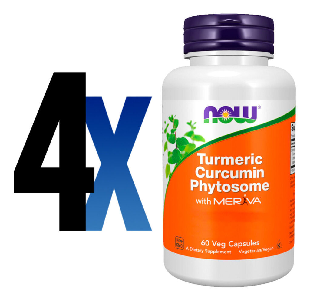 Curcumina Fitossomo 500mg Now Foods 60cáps Importado 4un - Imagem 2
