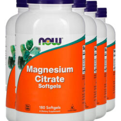 Citrato De Magnésio 180 Softgels Importado 5un Now Foods