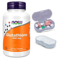 Glutationa 500mg Now Foods 60 Cáps + Porta Cápsulas