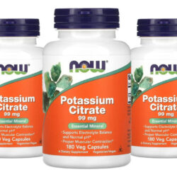 Citrato De Potássio 99mg Now Foods 180veg Caps 3un