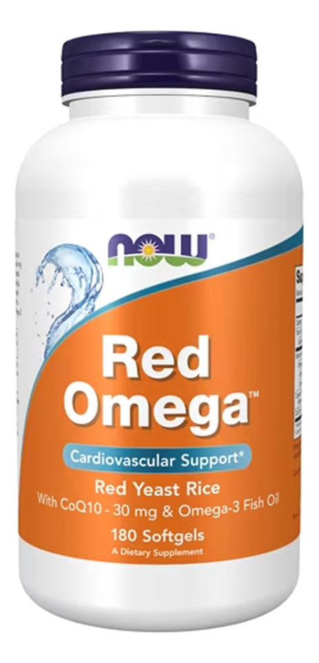Óleo De Peixe Red Omega Now Foods 180 Sofgels Importado