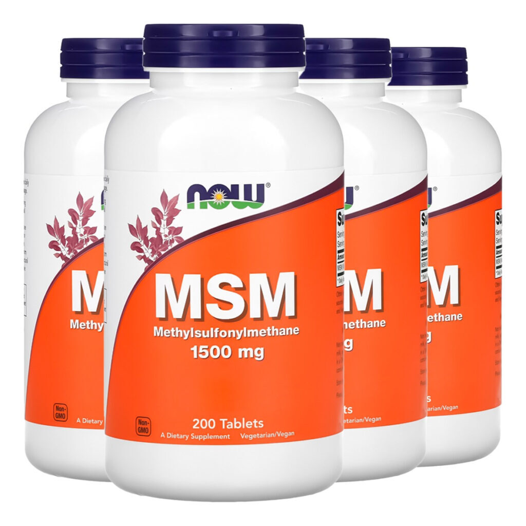 Msm 1500mg 200 Tablets Importado 4un Now Foods