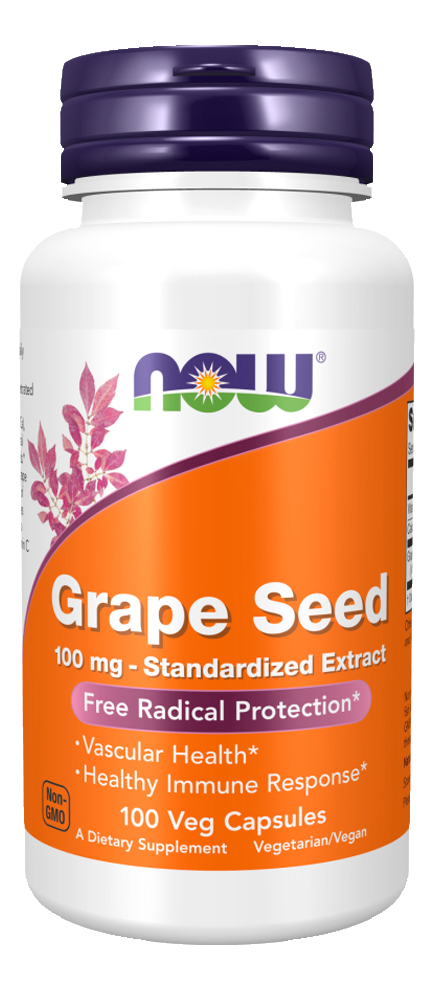 Semente De Uva 100mg Now Foods 100 Cápsulas Importado