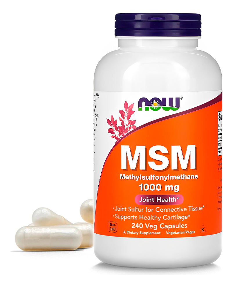 Now Foods Msm 1000mg 240 Cápsulas