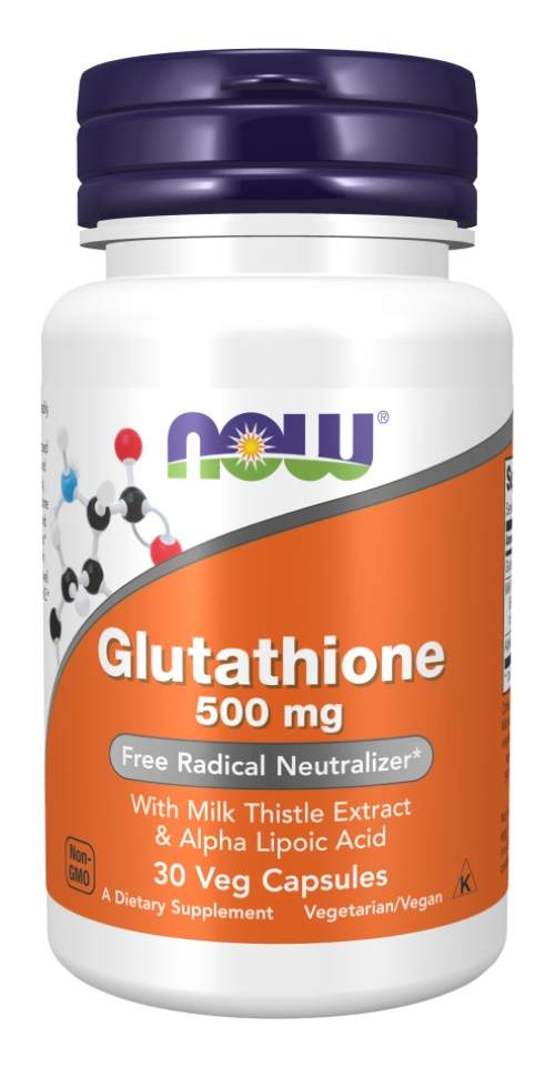 Glutationa 500mg Now Foods Glutathione 30 Veg Caps Sabor Without Flavor - Imagem 5