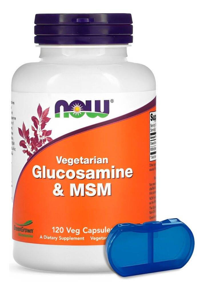 Glucosamina Msm Now Foods 120 Caps + Porta Cápsulas