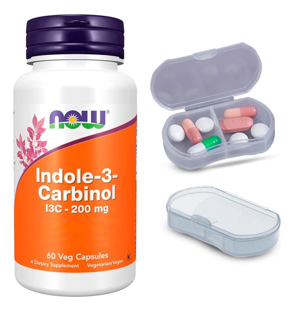 Indole-3-carbinol Now Foods I3c 200mg 60cáp + Porta Cápsulas