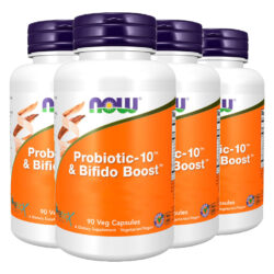 Probiótico 10 25 Bilhões Now Foods 90cap Importado 4un
