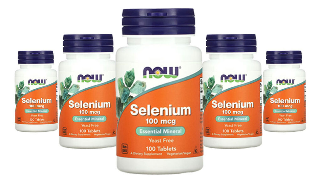 Selênio 100mcg Now Foods Selenium 100 Talets 5un