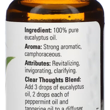 Now Foods Óleo Eucalipto 30ml Globulus + Porta Cápsulas - Imagem 2