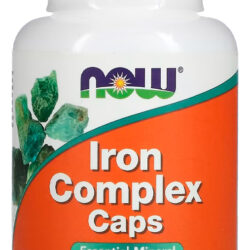 Iron Complex Caps Now Foods Glicinato 100 Caps Sabor Sem Sabor