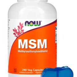 Msm 1000mg Now Foods 240 Cápsulas + Porta Cápsulas