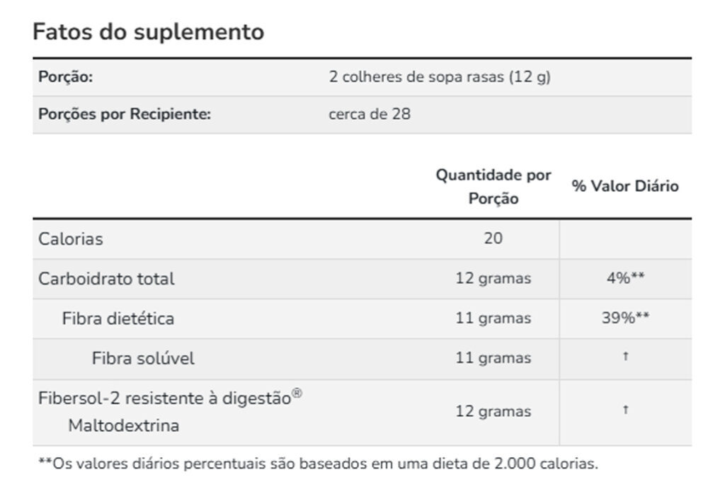Fibra Prebiótica Fibersol-2 Pó Now Foods 340g Importado - Imagem 4