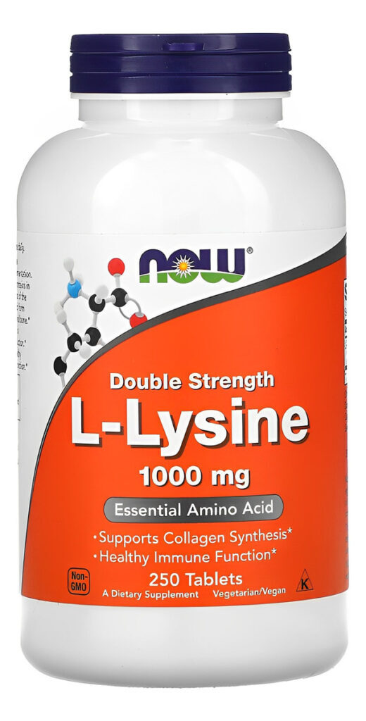 L-lysine 1000mg L-lisina 250 Tabs Importado