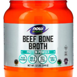 Beef Bone Broth Proteína Pó Now Foods 544 G Importado