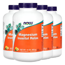 Magnésio Inositol Pó 454g Limonada Importado 4un Now Foods