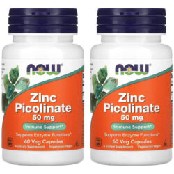 Zinco Picolinato 50mg Now Foods Zinc 60veg Caps 2un