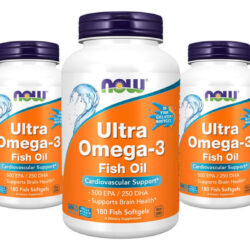 Ultra Omega-3 Now Foods 500/250 Fish Gelatin 180 Softg 5un