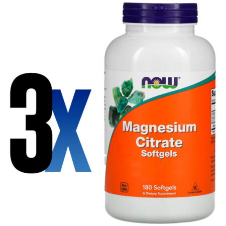 Citrato De Magnésio 180 Softgels Importado 3un Now Foods - Imagem 2