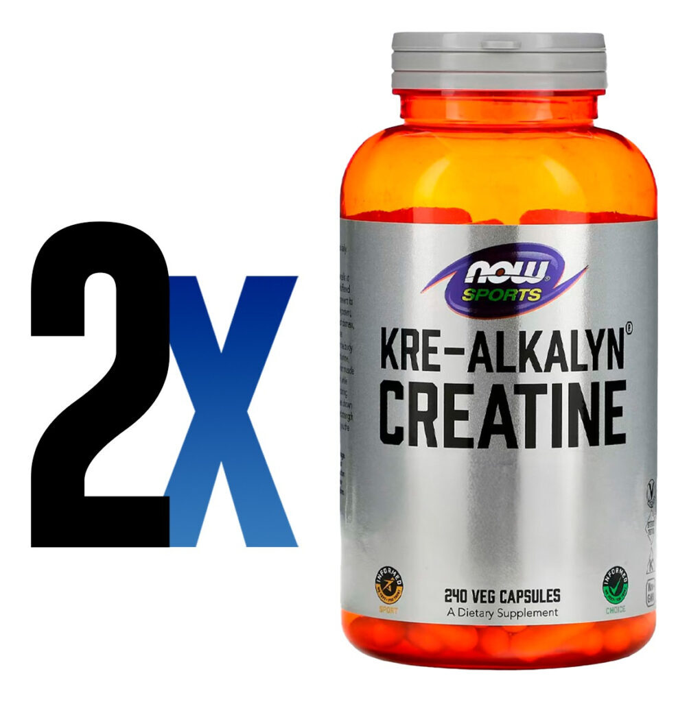 Creatina Kre-alkalyn 750mg 240cáps Importado 2un Now Foods - Imagem 2