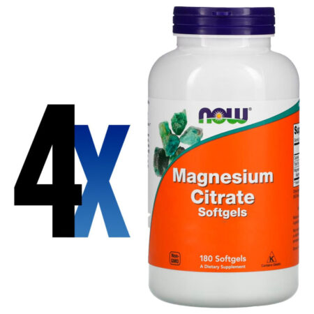 Citrato De Magnésio 180 Softgels Importado 4un Now Foods - Imagem 2