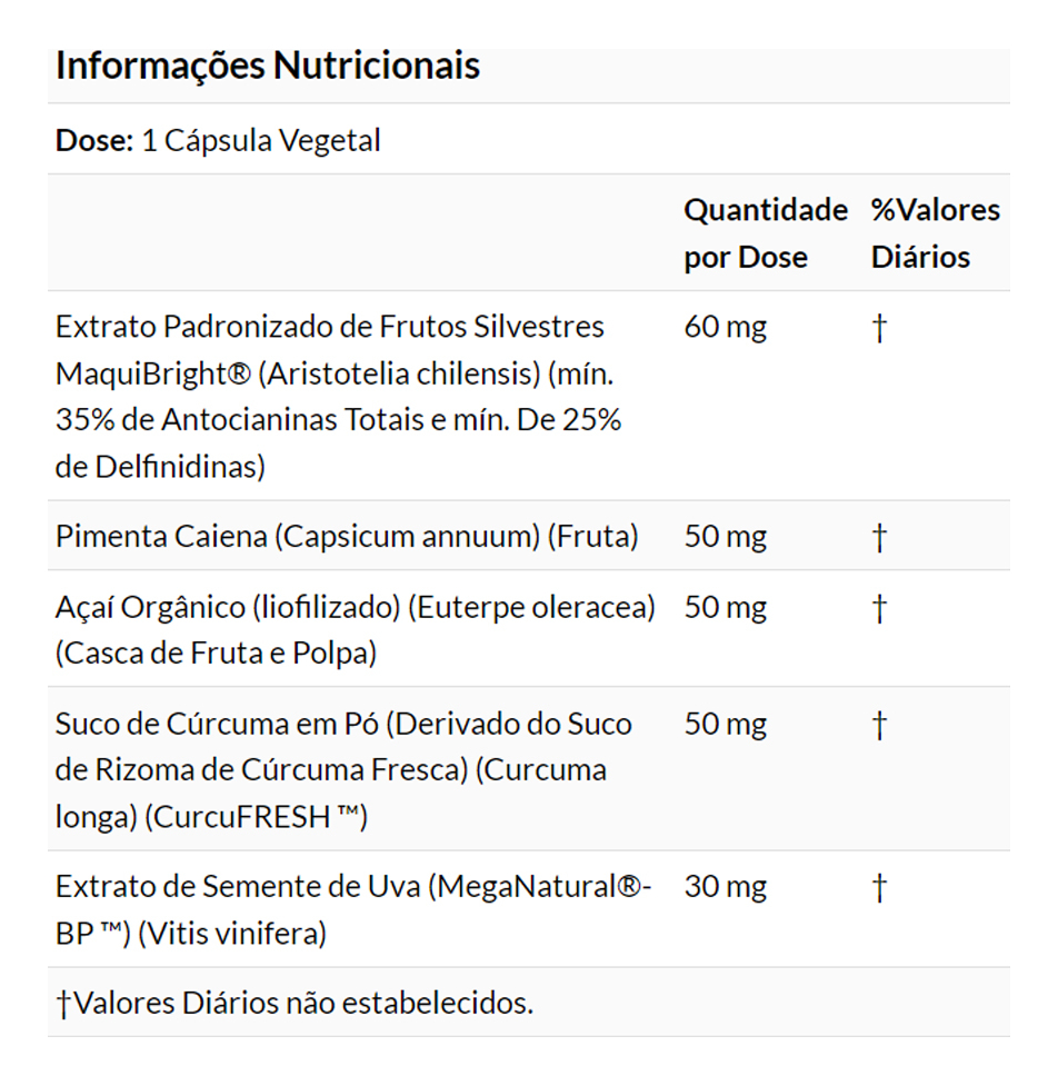Eye Moisturize Now Foods Maquibright 60cáps + Porta Cápsulas - Imagem 4