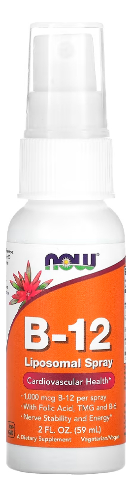 Vitamina B-12 Now Foods Spray 59ml Importado