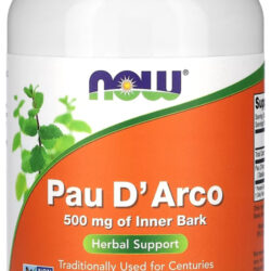 Pau Darco 500mg Now Foods 250veg Caps Importado Eua/usa