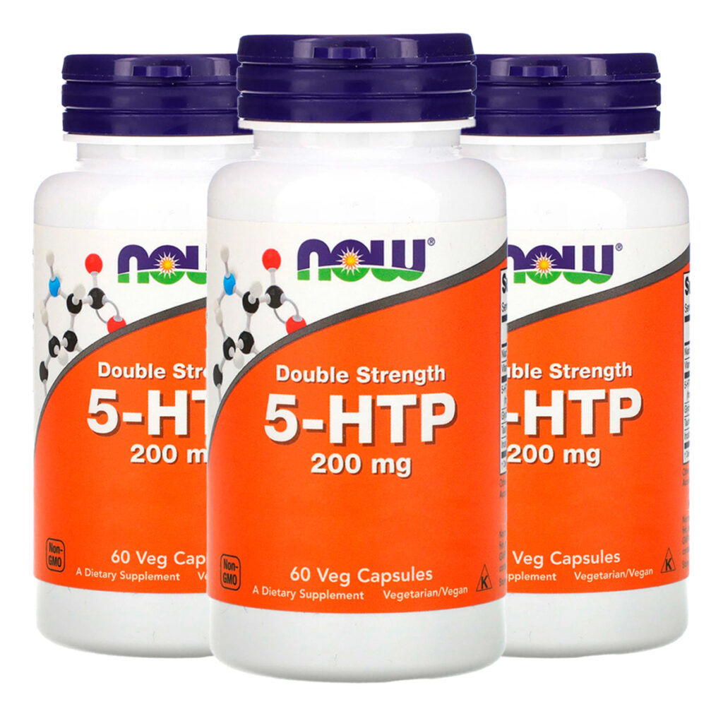 5htp 200mg Now Foods 5hidroxitriptofano 60cáps Importado 3un