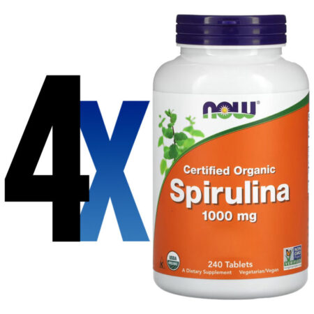 Spirulina 1000 Mg Now Foods 240 Tablets Importado 4un - Imagem 2