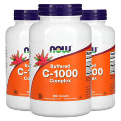 Complexo Vitamina C 1000mg 180 Tabls Importado 3un Now Foods