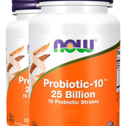 Probiótico-10 25 Bilhões 30 Veg Cáps Importado 2un Now Foods