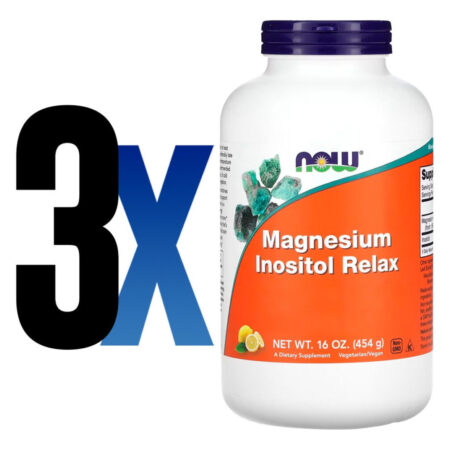 Magnésio Inositol Pó 454g Limonada Importado 3un Now Foods - Imagem 2
