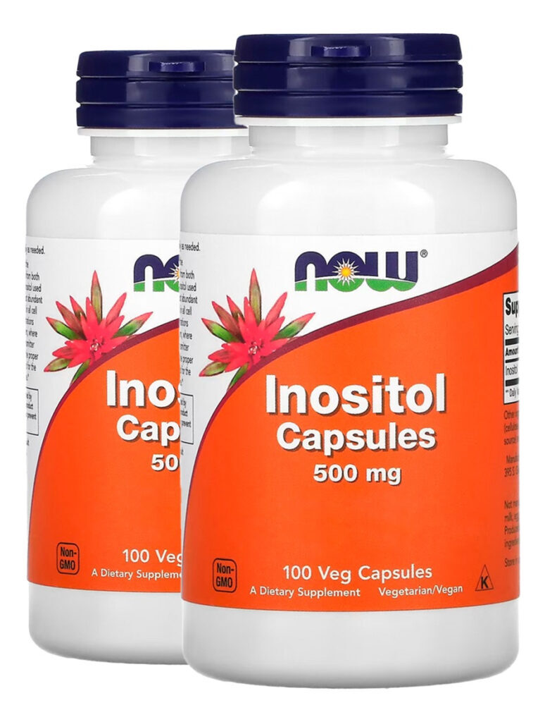 Inositol 500mg 100 Veg Cápsulas Importado 2un Now Foods