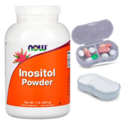 Pó De Inositol Now Foods Mio-inositol 454g + Porta Cápsulas