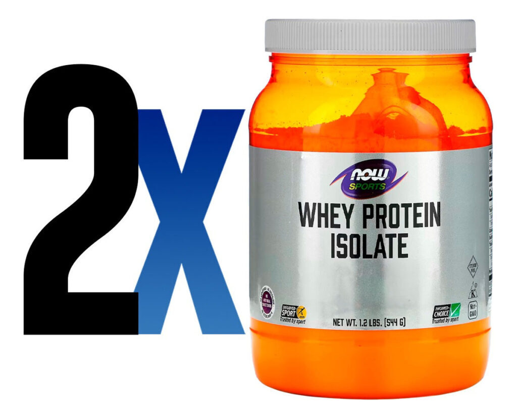 Whey Protein Isolado 544g Sem Sabor Importado 2un Now Foods - Imagem 2