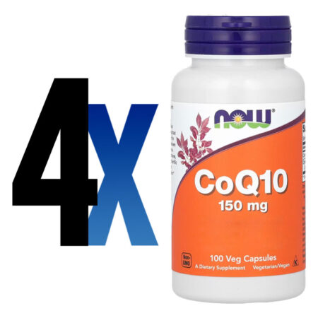 Coenzima Coq10 150mg Now Foods 100 Cápsulas Importado 4un - Imagem 2