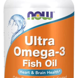 Ultra Omega 3 Now Foods 180 Softgels Sabor Sem Sabor