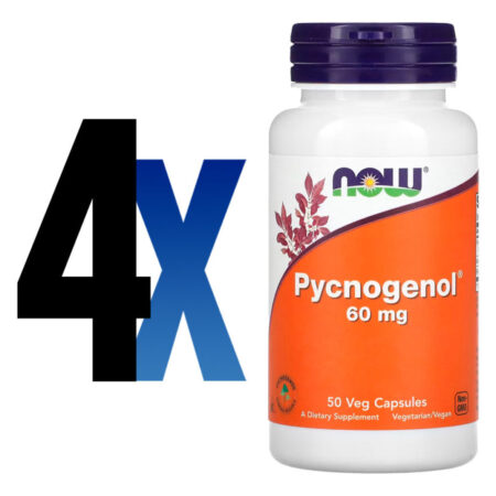 Pycnogenol 60mg Now Foods 50 Veg Caps Importado 4un - Imagem 2